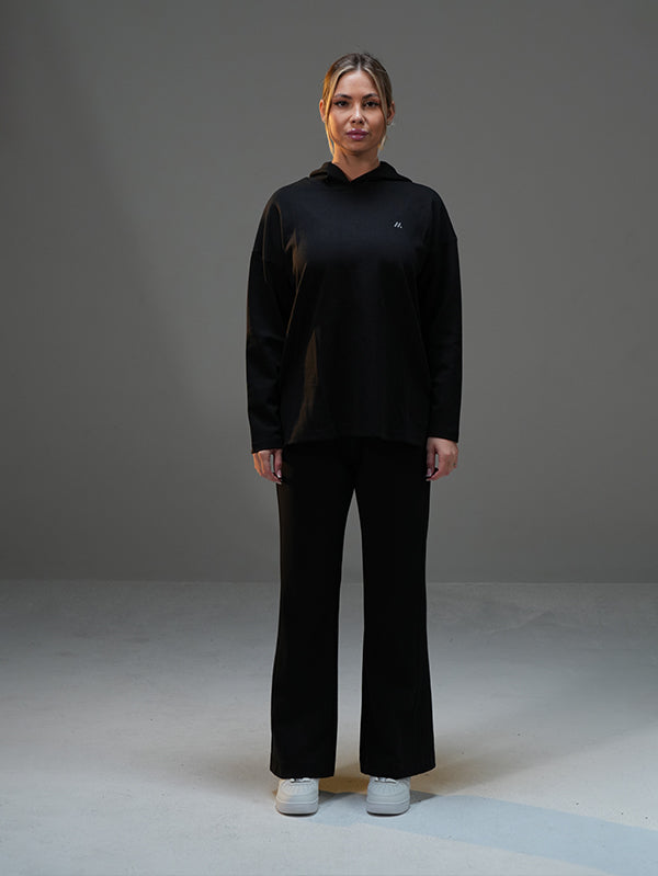 Set Long Sleeve Shirt with Wide Leg Pant