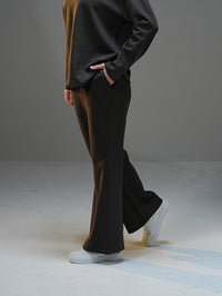 Set Long Sleeve Shirt with Wide Leg Pant