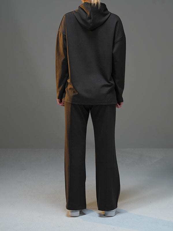 Set Long Sleeve Shirt with Wide Leg Pant