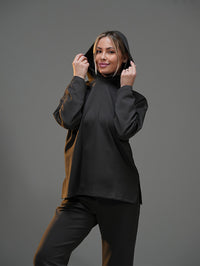 Set Long Sleeve Shirt with Wide Leg Pant