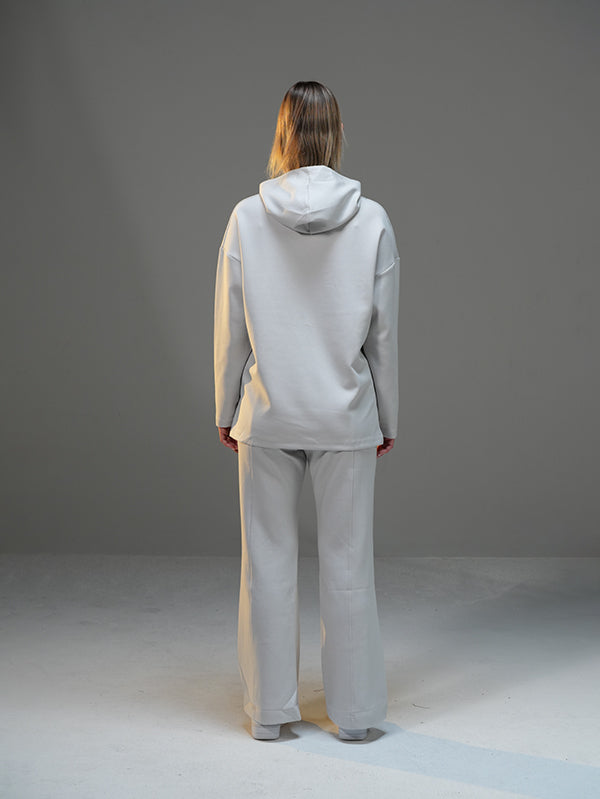 Set Long Sleeve Shirt with Wide Leg Pant