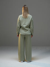 Set Wide Leg Pants and Jackets
