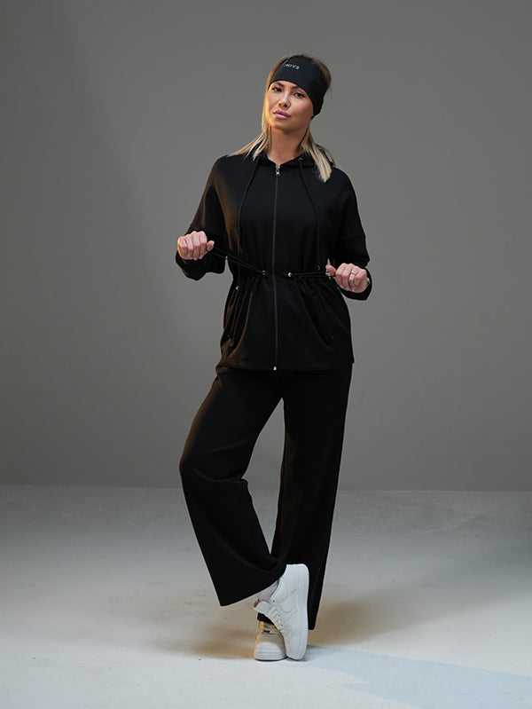 Set Long Soft Touch Jacket and Wide Leg Pant