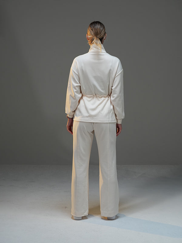Set Long Soft Touch with Pockets and Wide Leg Pant