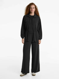 Set Long Soft Touch with Pockets and Wide Leg Pant