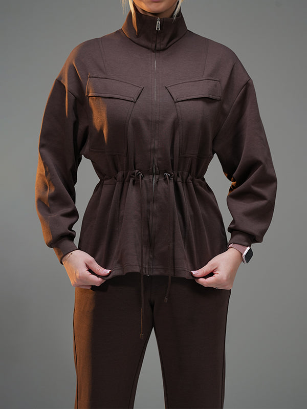 Set Long Soft Touch with Pockets and Wide Leg Pant