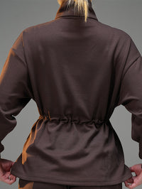 Set Long Soft Touch with Pockets and Wide Leg Pant