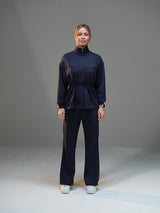 Set Long Soft Touch with Pockets and Wide Leg Pant