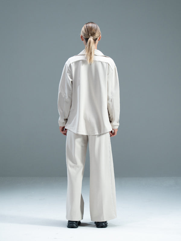 Set Wide Leg Pants and Jackets