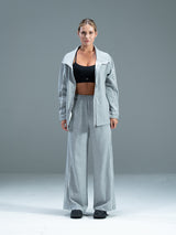 Set Wide Leg Pants and Jackets