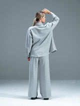 Set Wide Leg Pants and Jackets