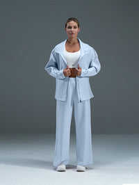 Set Wide Leg Pants and Jackets