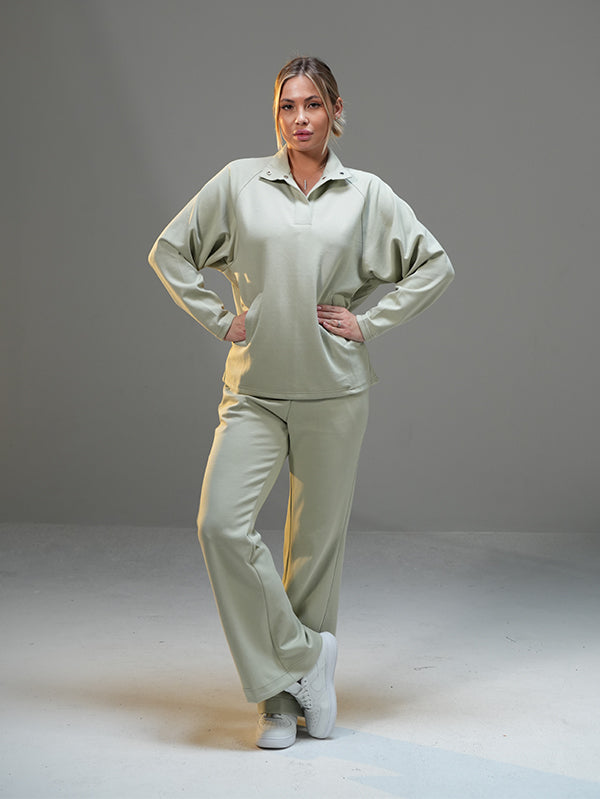 Set Wide Leg Pant and Sweatshirt