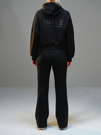 Set Cropped Jacket with Flared Pant