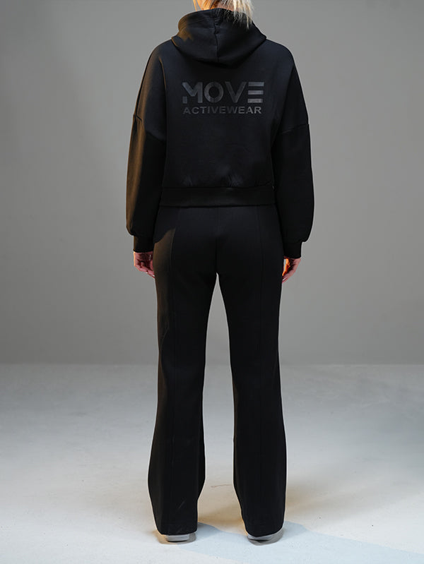 Set Cropped Jacket with Flared Pant