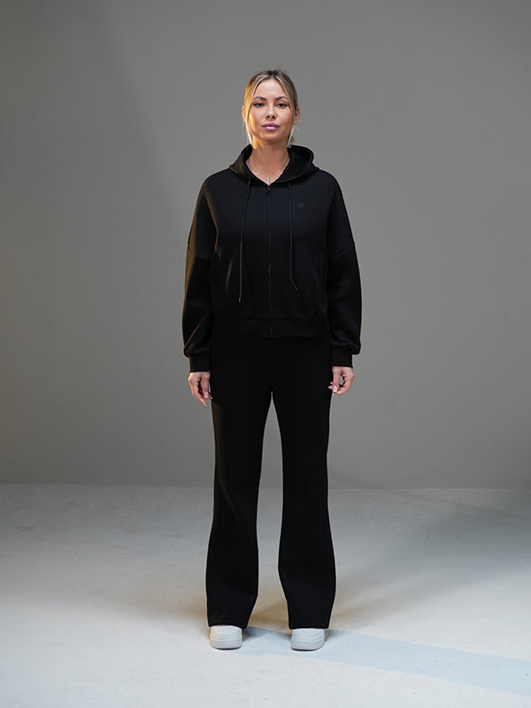 Set Cropped Jacket with Flared Pant