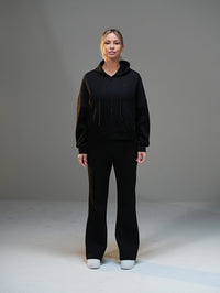 Set Cropped Jacket with Flared Pant