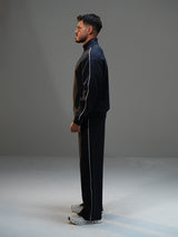 Set Jacket with Wide Leg Pant