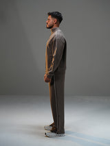 Set Jacket with Wide Leg Pant