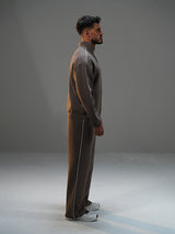 Set Jacket with Wide Leg Pant