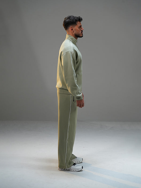 Set Jacket with Wide Leg Pant