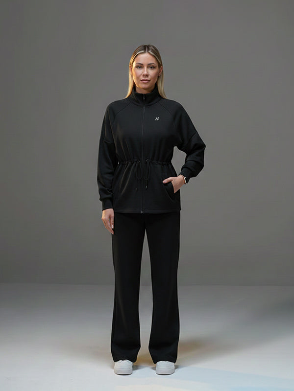 Set Long Soft Touch Jacket and Wide Leg Pant