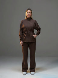 Set Long Soft Touch Jacket and Wide Leg Pant
