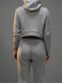 Set Cropped Jacket with Wide Leg Pant