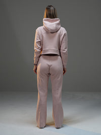 Set Cropped Jacket with Wide Leg Pant