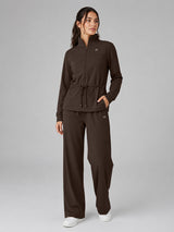 Polyester Set Wide Leg Pants and Jackets