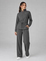 Polyester Set Wide Leg Pants and Jackets