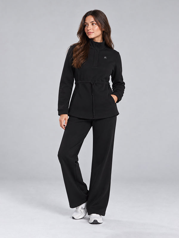 Cotton Set Hoodie with Straight Leg Pant