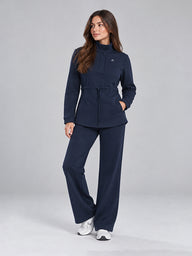 Cotton Set Hoodie with Straight Leg Pant