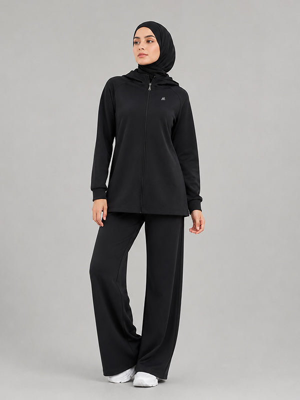 Cotton Set Wide Leg Pants and Jacket