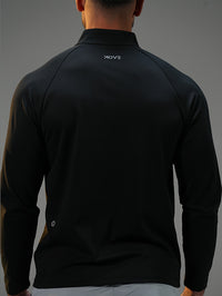 Polyester Half-Zip Long Sleeve Shirt