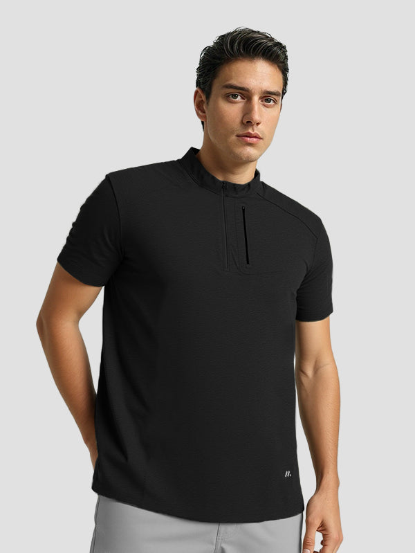 Polyester Tshirts with zip pocket