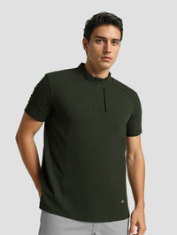 Polyester Tshirts with zip pocket