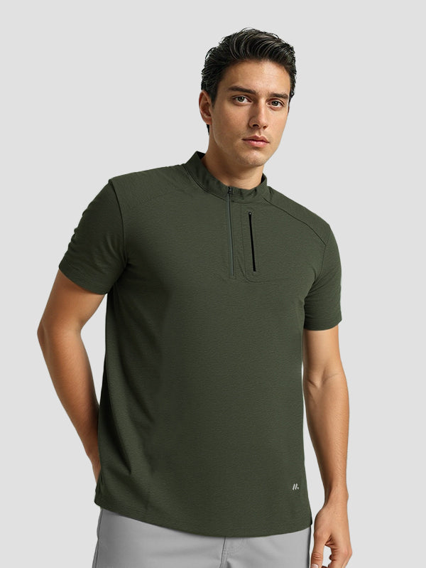 Polyester Tshirts with zip pocket