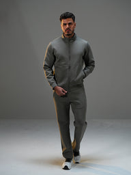 Set Jacket with Straight Leg Pant