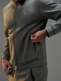 Set Jacket with Straight Leg Pant