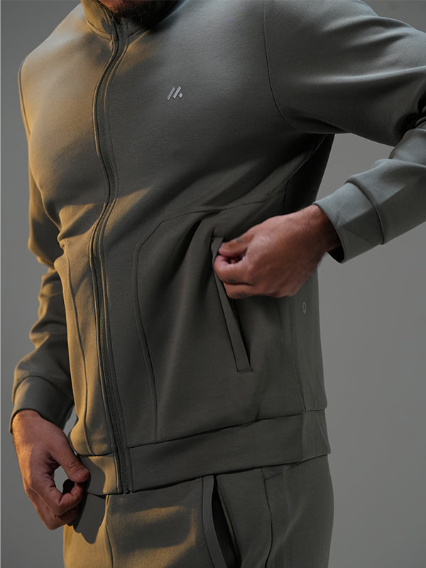 Set Jacket with Straight Leg Pant