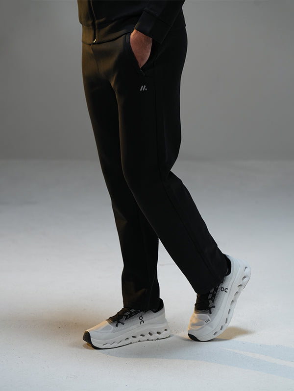 Cotton Set Jacket with Straight Leg Pant