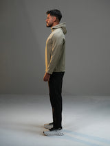 Polyester Set Jacket with Straight Leg Pant