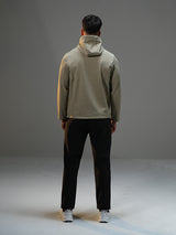 Polyester Set Jacket with Straight Leg Pant