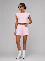 Set Oversized Crop Top With Short