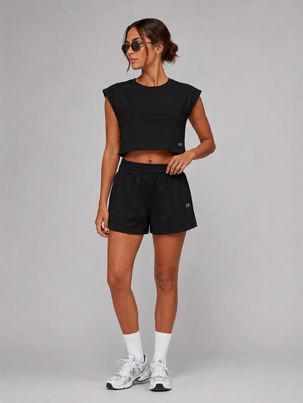 Set Oversized Crop Top With Short