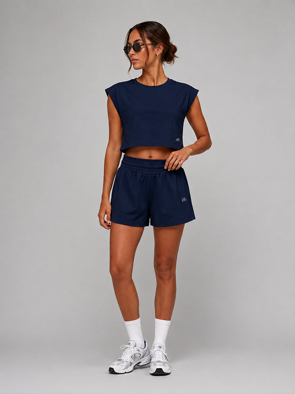 Set Oversized Crop Top With Short
