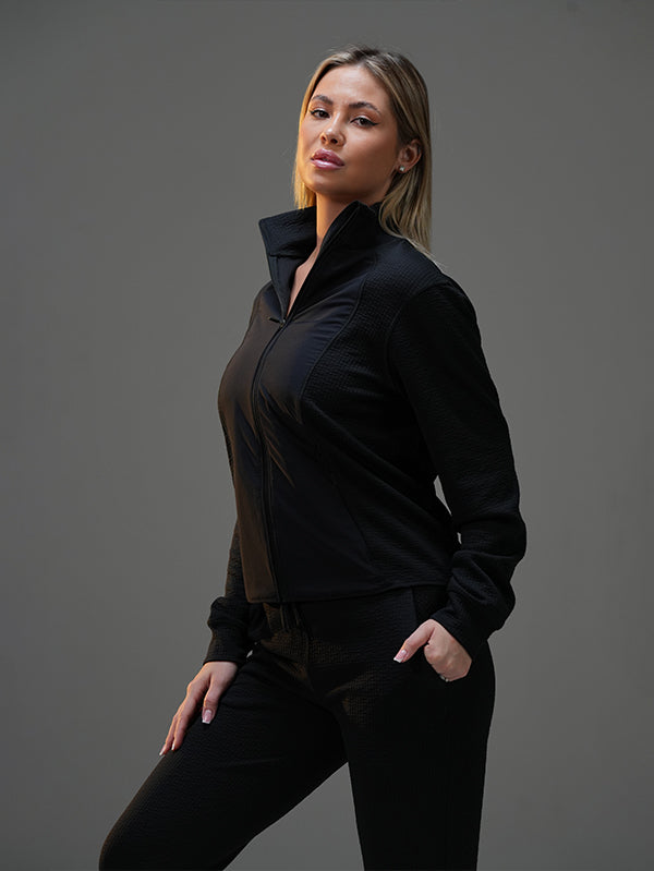 Set Jacket with Wide Leg Pant