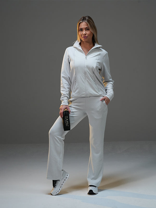 Set Jacket with Wide Leg Pant