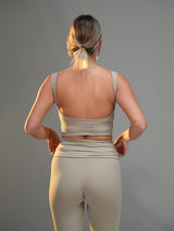Set Crop Top With Flare Pant